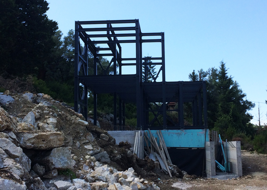 Two-storey Metal House in Nikiana, Lefkada 